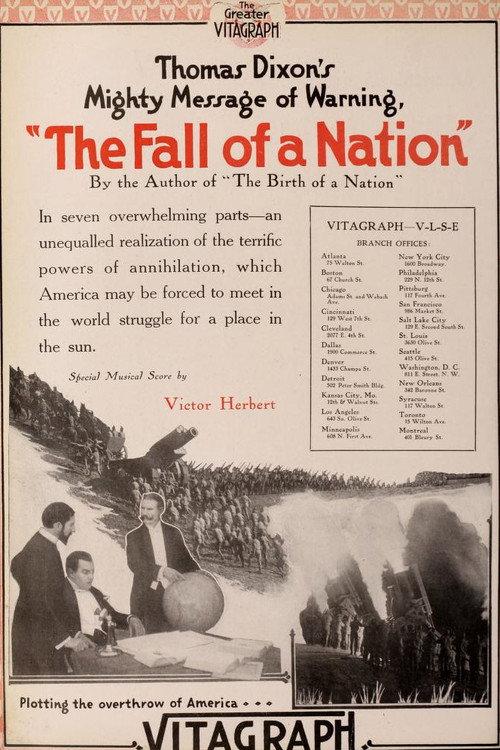 The Fall of a Nation 1916 official movie poster