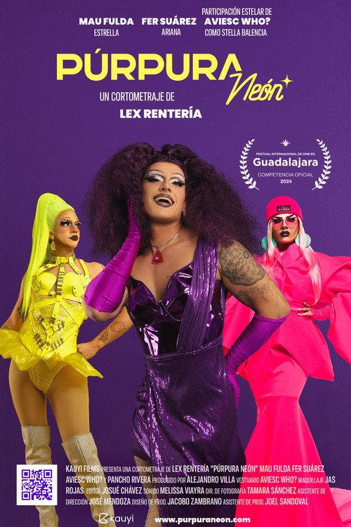 Neon Purple 2024 official movie poster