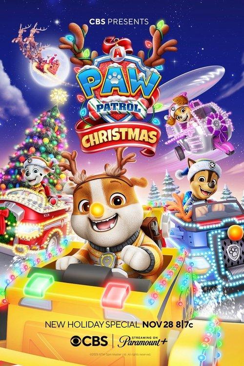 A Paw Patrol Christmas 2025 official movie poster