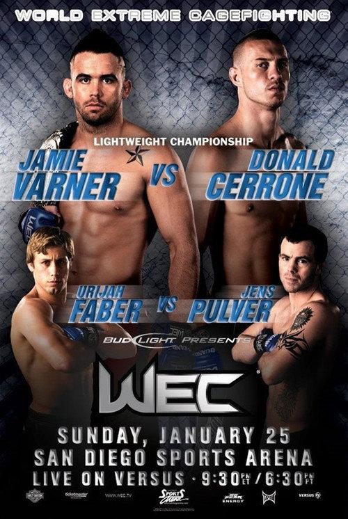 WEC 38: Varner vs. Cerrone 2009 official movie poster