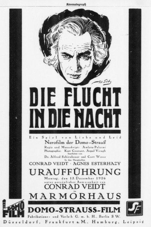 The Flight in the Night 1926 official movie poster