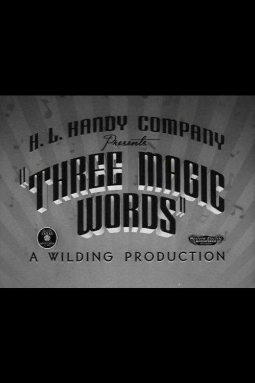 Three Magic Words 1939 official movie poster