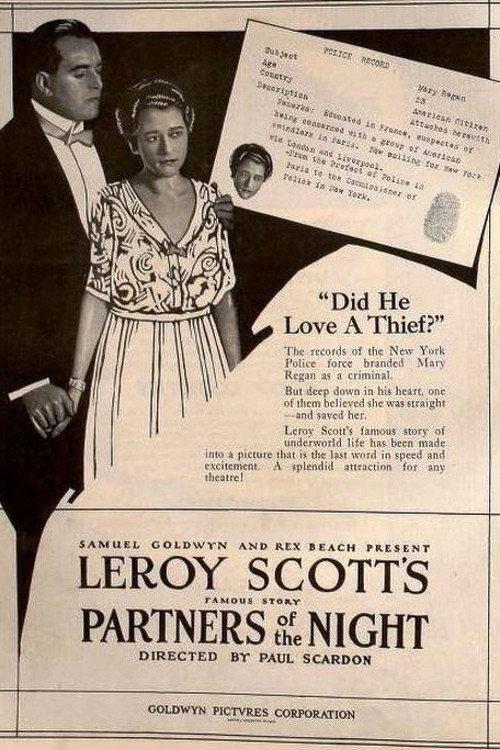 Partners of the Night 1920 official movie poster