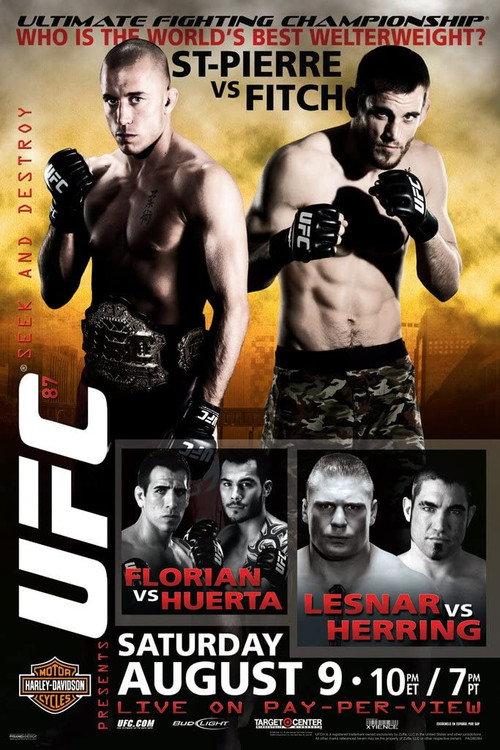 UFC 87: Seek and Destroy 2008 official movie poster
