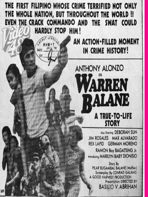 Warren Balane 1983 official movie poster