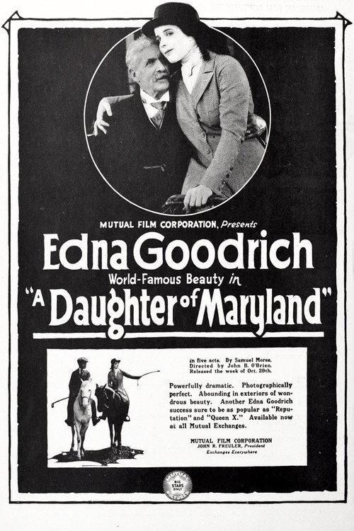 A Daughter of Maryland 1917 official movie poster