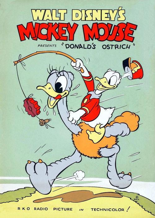 Donald's Ostrich 1937 official movie poster