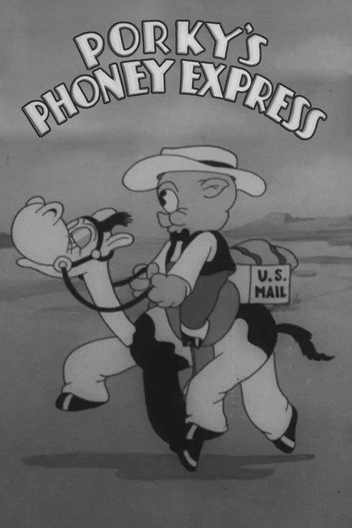Porky's Phoney Express 1938 official movie poster
