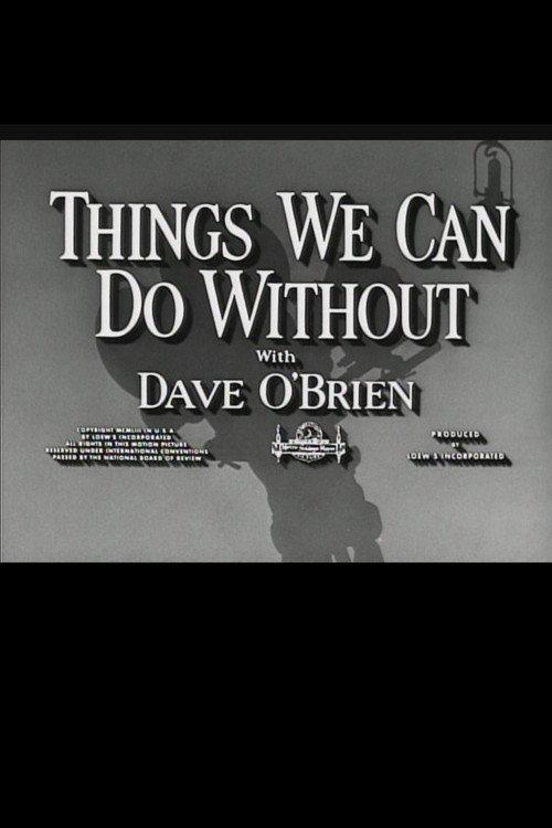 Things We Can Do Without 1953 official movie poster