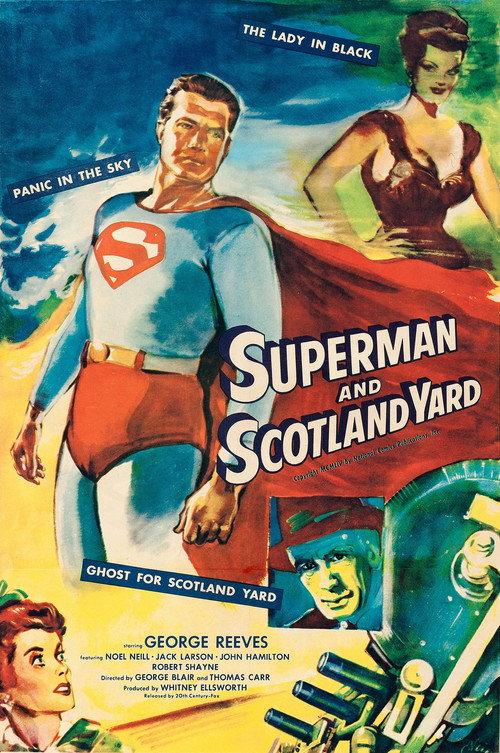 Superman and Scotland Yard 1954 official movie poster