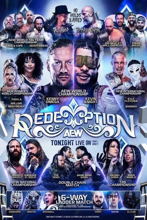AEW Redemption 2026: The Buy In 2026 official movie poster