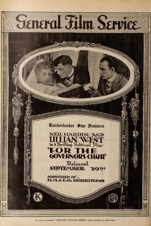 For the Governor's Chair 1916 official movie poster