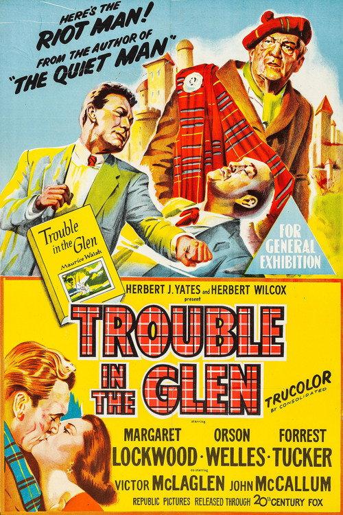 Trouble in the Glen 1954 official movie poster