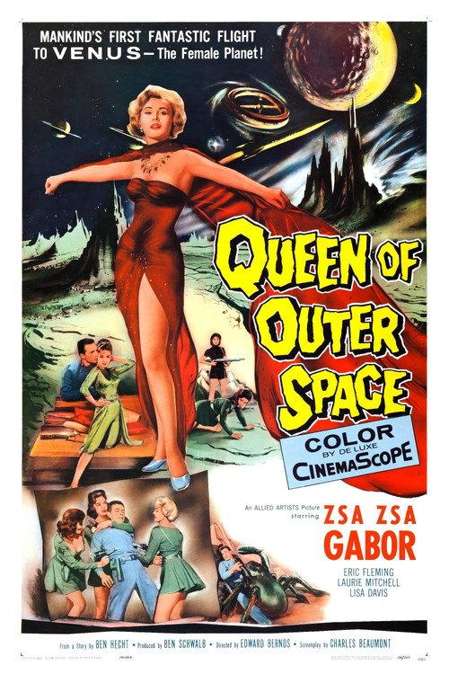 Queen of Outer Space 1958 official movie poster
