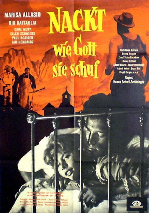 Nackt, wie Gott sie schuf 1958 official movie poster