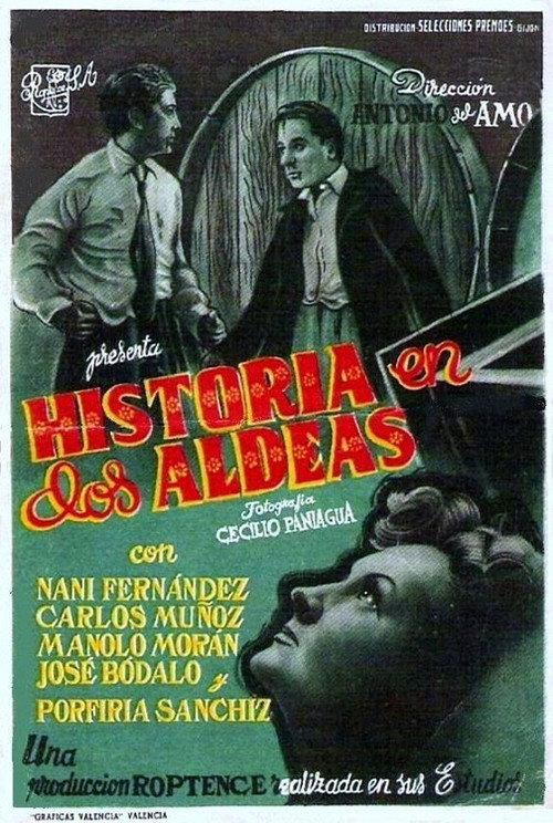 Historia en dos aldeas 1950 official movie poster
