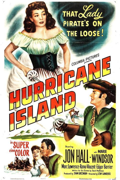Hurricane Island 1951 official movie poster