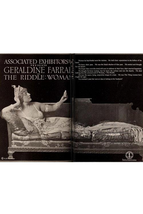 The Riddle: Woman 1920 official movie poster