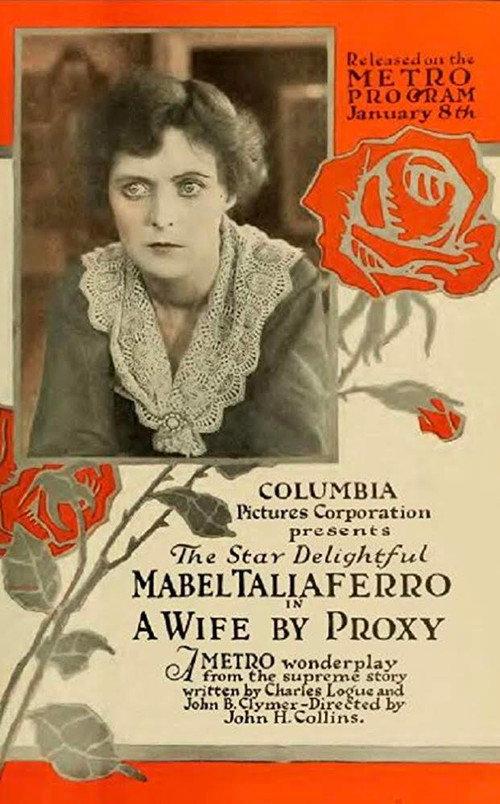 A Wife by Proxy 1917 official movie poster