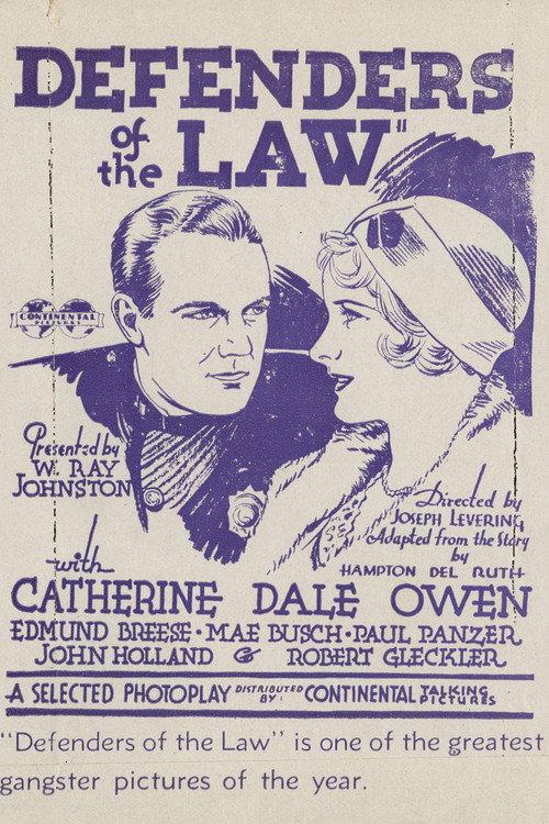 Defenders of the Law 1931 official movie poster