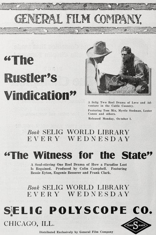 The Rustler's Vindication 1917 official movie poster