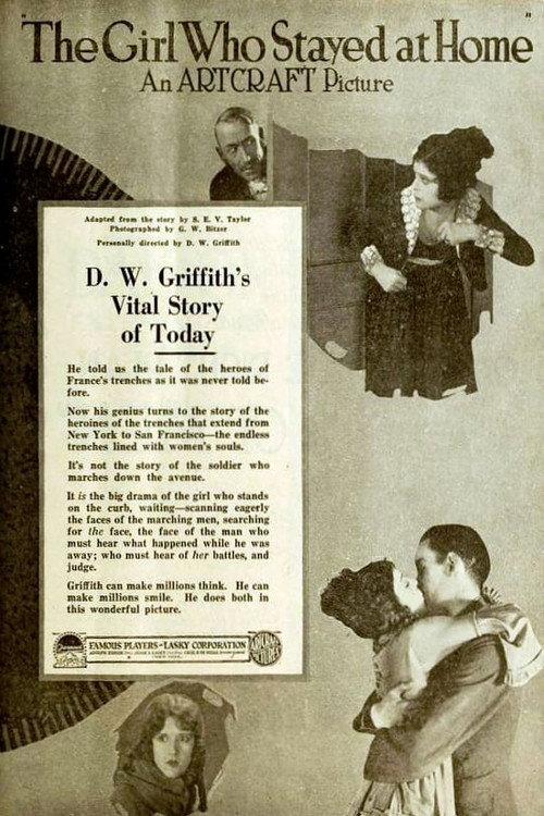 The Girl Who Stayed at Home 1919 official movie poster