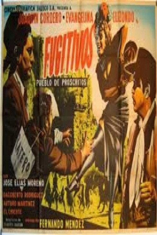 Fugitivos: Pueblo de proscritos 1955 official movie poster