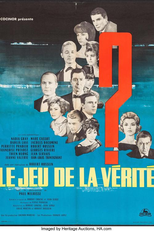 The Game of Truth 1961 official movie poster