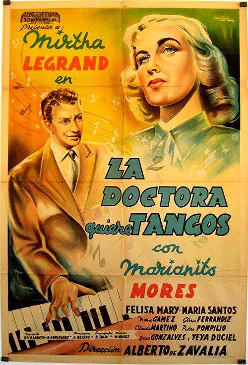 La doctora quiere tangos 1949 official movie poster