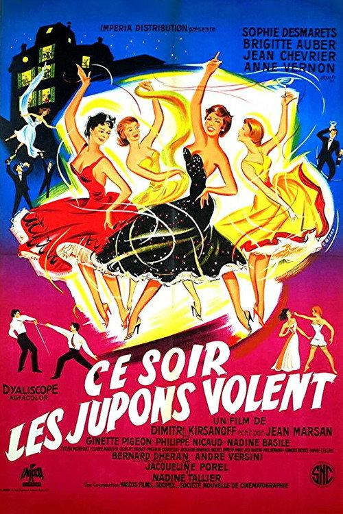 Tonight the Skirts Fly 1956 official movie poster