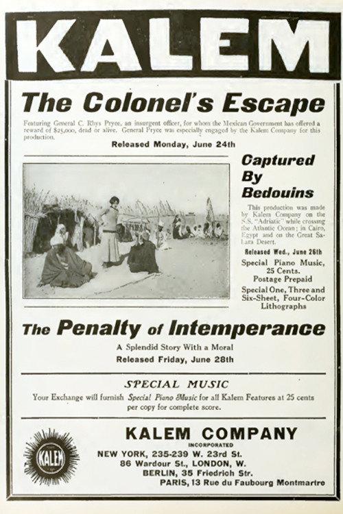 The Colonel's Escape 1912 official movie poster