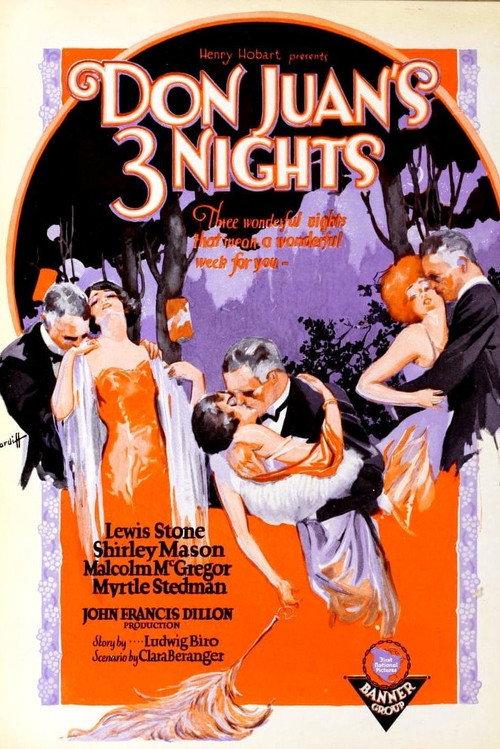 Don Juan's 3 Nights 1926 official movie poster