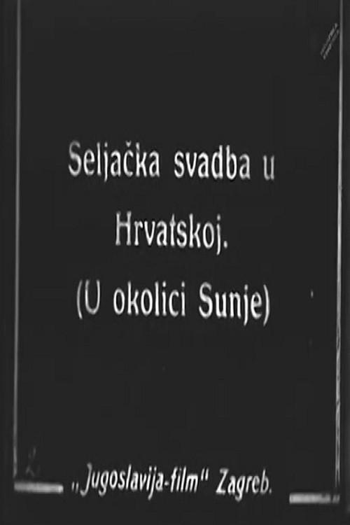 Peasant's Wedding Ceremony in Croatia 1922 official movie poster