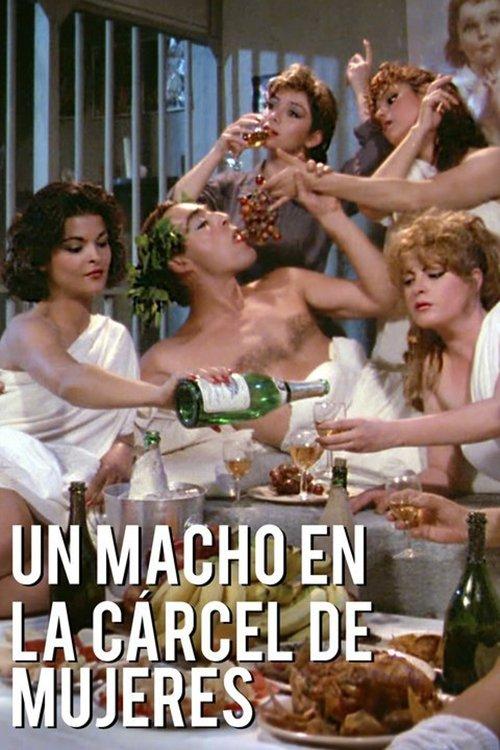 El Macho in a Women's Prison 1986 official movie poster