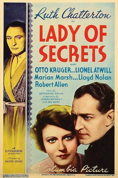 Lady of Secrets 1936 official movie poster