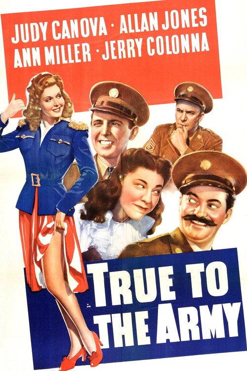 True to the Army 1942 official movie poster