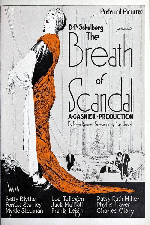 The Breath of Scandal 1924 official movie poster