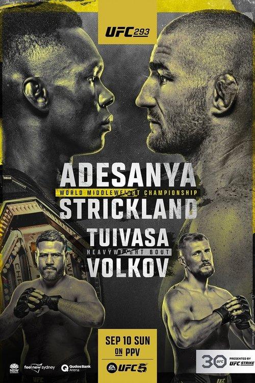 UFC 293: Adesanya vs. Strickland 2023 official movie poster