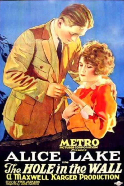 The Hole in the Wall 1921 official movie poster