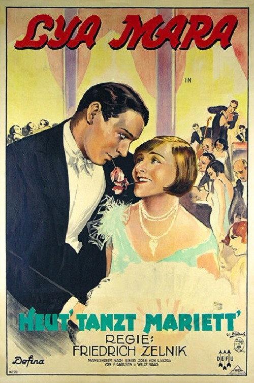 Heut tanzt Mariett 1928 official movie poster
