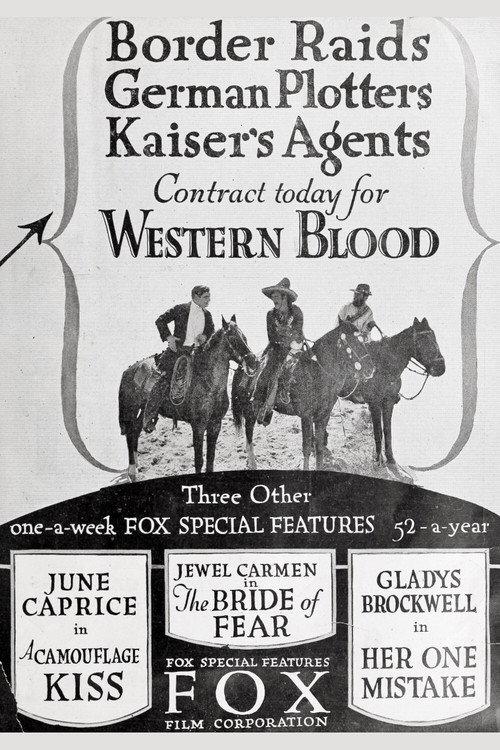 Western Blood 1918 official movie poster