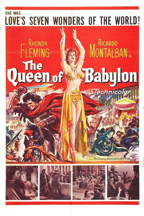 The Queen of Babylon 1954 official movie poster