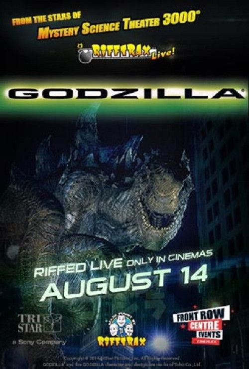 RiffTrax Live: Godzilla 2014 official movie poster