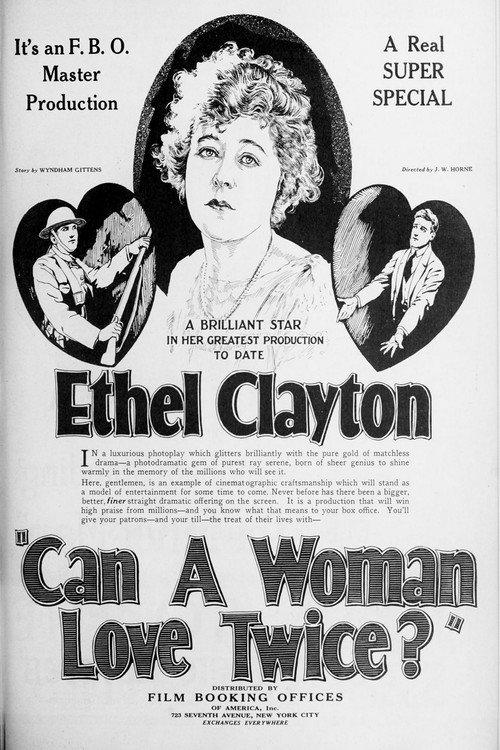 Can a Woman Love Twice? 1923 official movie poster