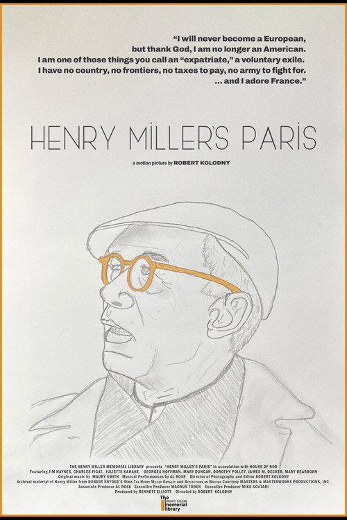 Henry Miller's Paris 2025 official movie poster