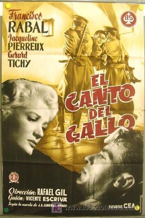 El canto del gallo 1955 official movie poster