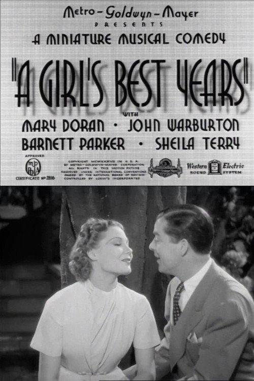 A Girl's Best Years 1936 official movie poster