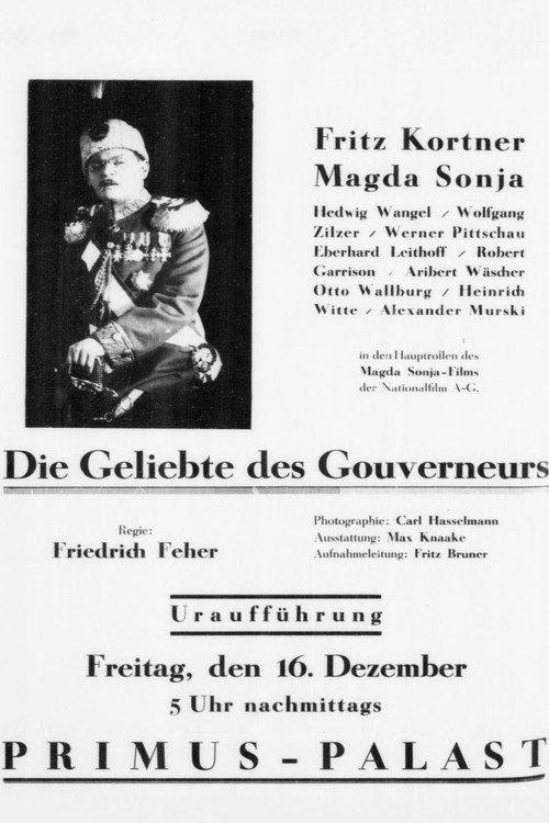 Die Geliebte des Gouverneurs 1927 official movie poster