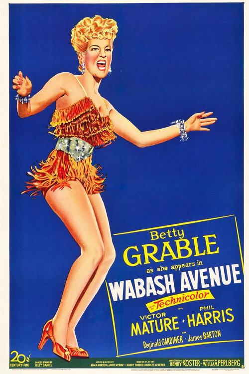 Wabash Avenue 1950 official movie poster