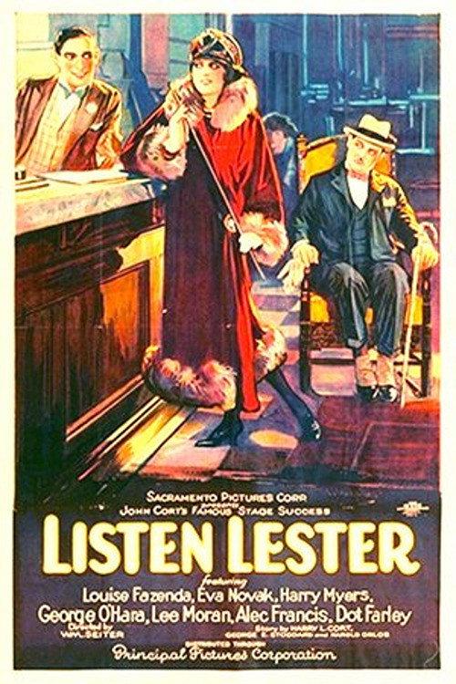 Listen Lester 1924 official movie poster